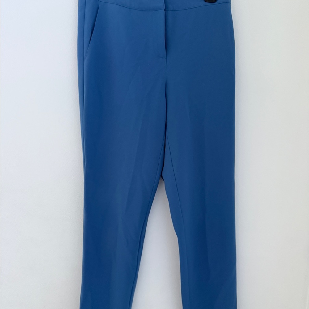St. John Blue Tailored Pants Size 2 | Classic Luxury Workwear
